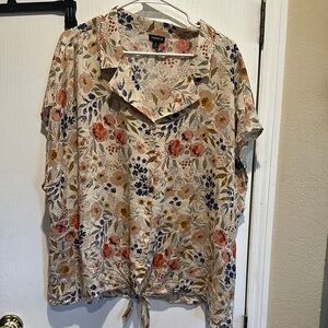 Torrid Floral Print Women's Top - Multicolor